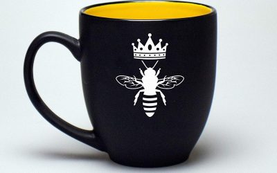 8 Happy Bee Mugs
